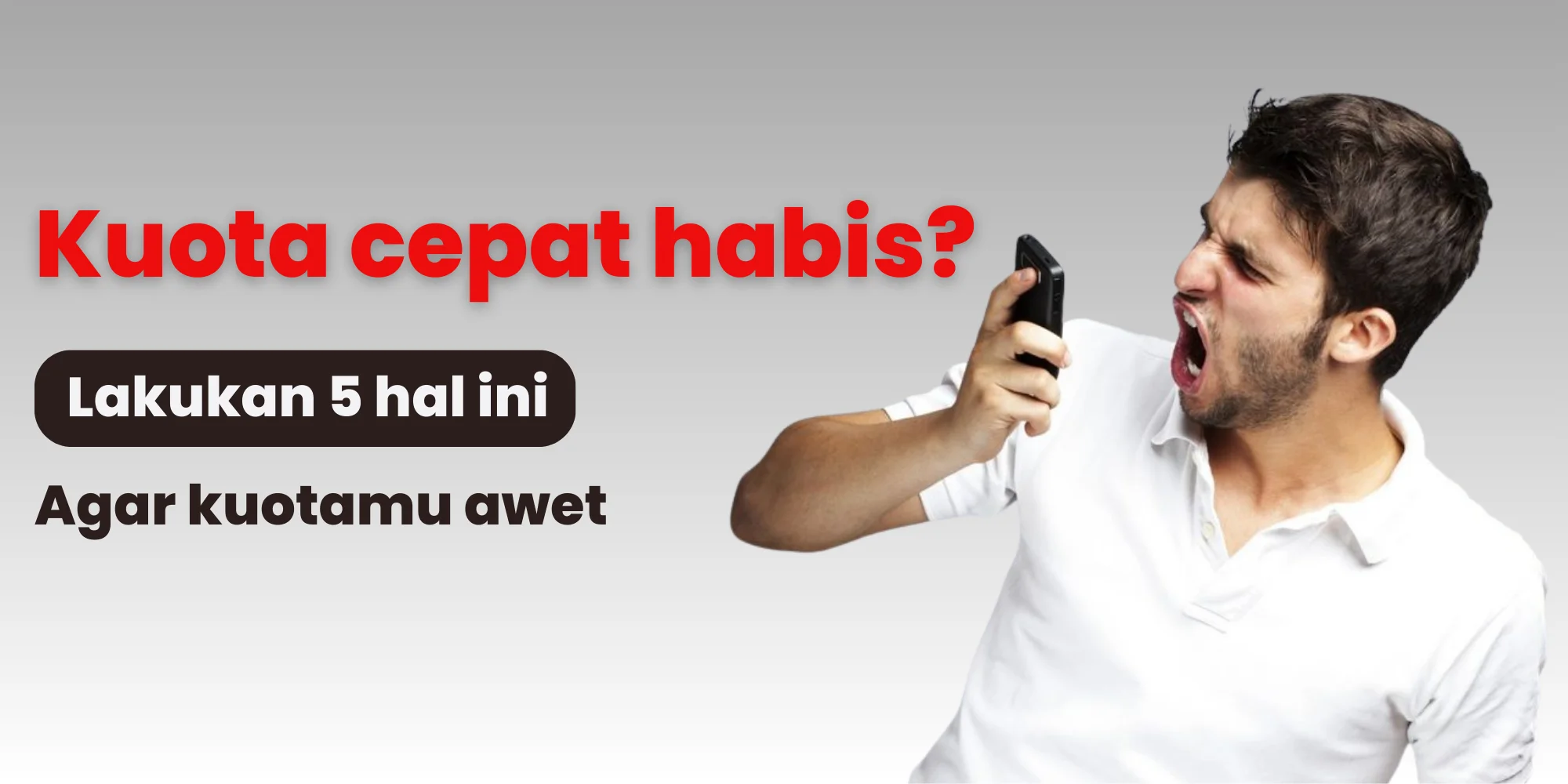 penyebab kuota cepat habis