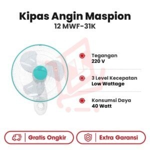 Kipas Angin Dinding Maspion 12 MWF-31K
