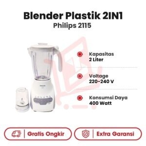 Blender 2in1 Plastik Philips 2115