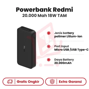Powerbank Redmi 20.000 Mah 18W TAM