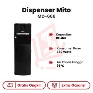 Dispenser Galon Bawah Mito MD-666 Low Watt