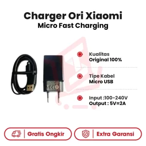 Charger Ori Xiaomi Micro Fast Charging