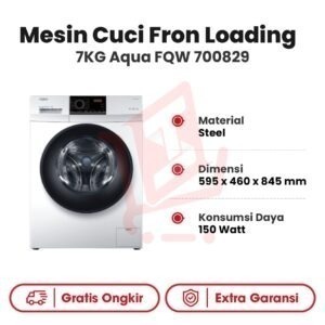 Mesin Cuci Front Loading 7Kg Aqua FQW 700829