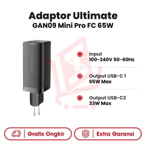 Adaptor Ultimate GAN09 Mini Pro FC 65W
