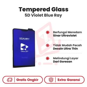 Tempered Glass 5D Violet Blue Ray
