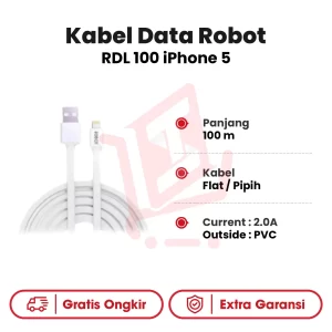 Kabel Data Robot RDL 100 iPhone 5