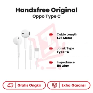 Handsfree Ori Oppo Type C