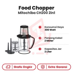 Food Chopper Mitochiba CH200 2in1