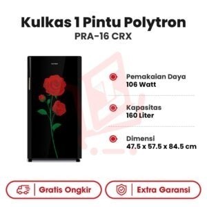 Kulkas 1 Pintu Polytron PRA-16 CRX