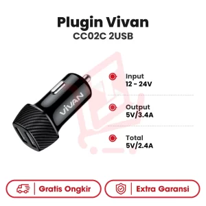 Plugin Vivan CC02C 2USB