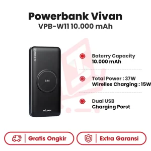 Powerbank Vivan VPB-W11 10.000 mAh