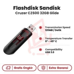 Flashdisk Sandisk Cruzer CZ600 32GB Glide