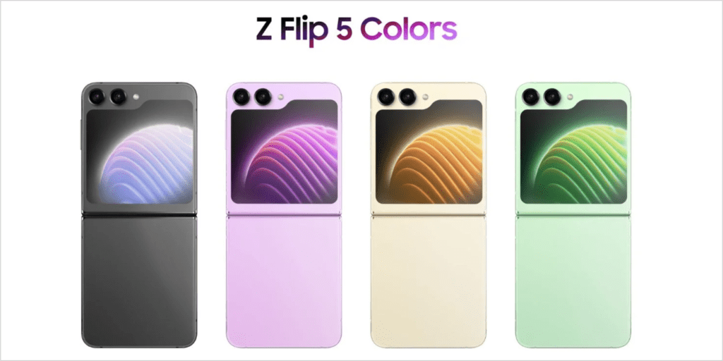 Gambar warna Samsung Z Flip 5