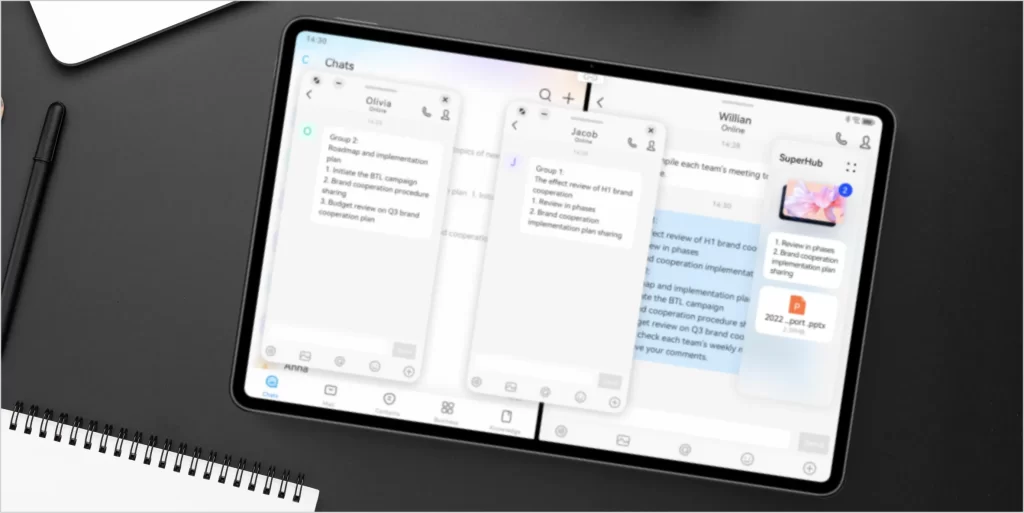 Gambar Fitur SuperHub Huawei MatePad 11