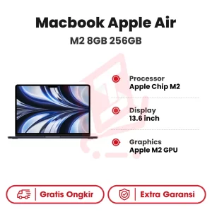 Laptop Macbook Apple Air M2 8GB 256GB SSD