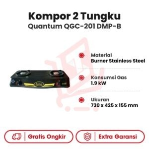 Kompor 2 Tungku Quantum QGC-201 DMP-B