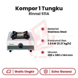 Kompor 1 Tungku Rinnai 511A