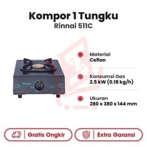 Kompor 1 Tungku Rinnai 511C