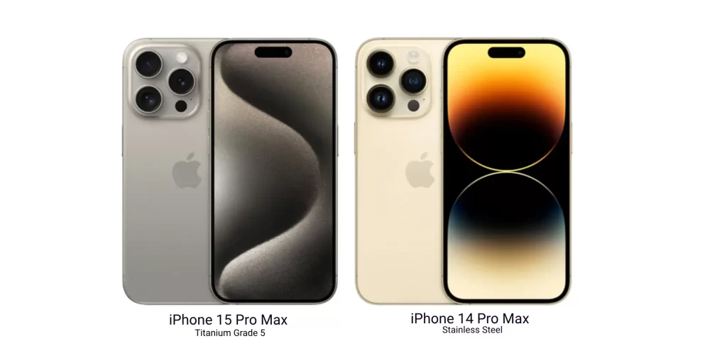 iphone 15 pro max vs 14 pro max body