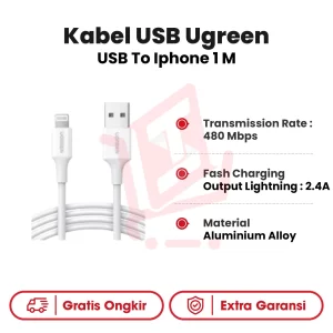 Kabel USB Ugreen USB To Iphone 1 M (20728)