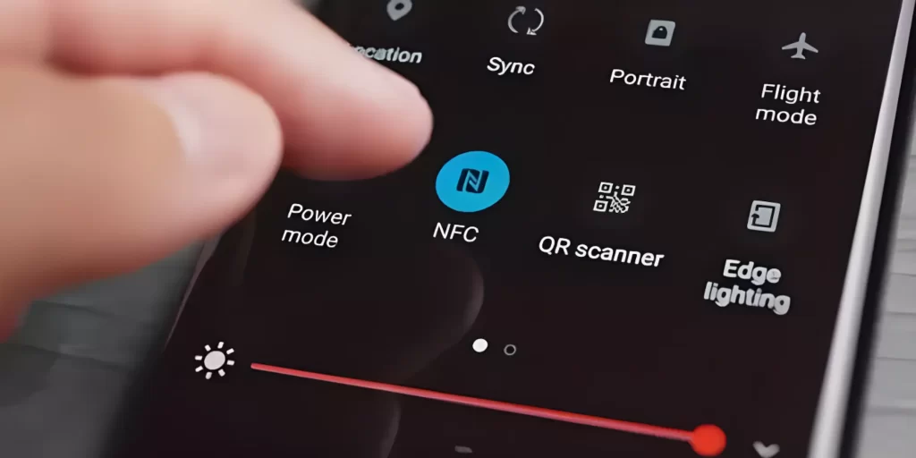 cara menggunakan nfc dari aktifkan di settingan hp kamu
