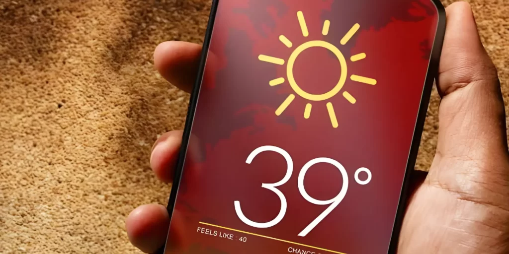 penyebab hp cepat panas karena lingkungan panas