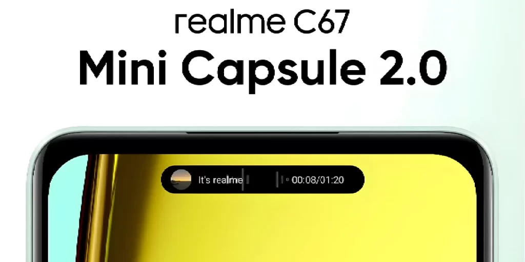 spesifikasi realme c67 mini capsule