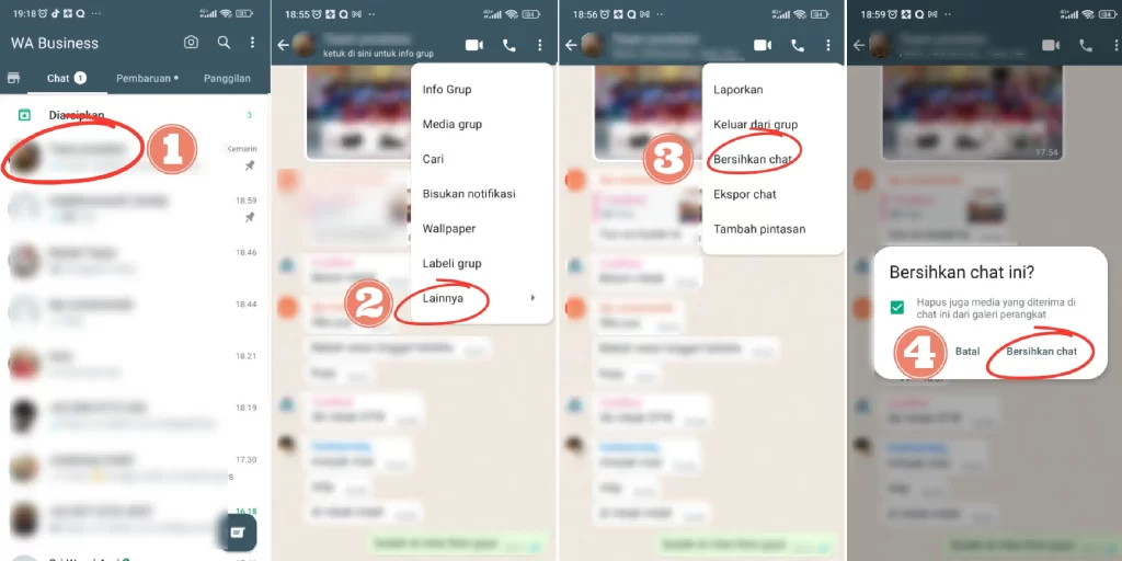 whatsapp keluar sendiri karena percakapan lama