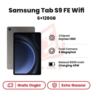 Samsung Galaxy Tab S9 FE 6+128GB Wifi Garansi Resmi