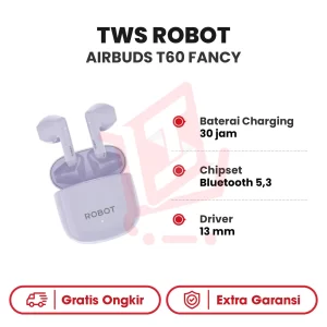 TWS ROBOT AIRBUDS T60 FANCY