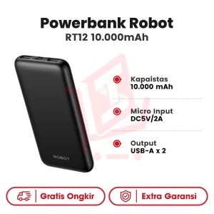 Powerbank Robot RT12 10.000 MAH