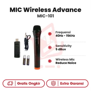 Microphone Wireless Advance MIC-101