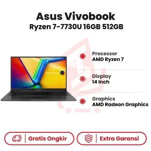 Laptop Asus M1405YA-VIPS751 AMD Ryzen 7-7730U 16GB 512GB WIN11