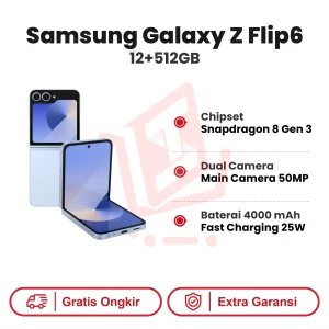 Samsung Galaxy Z Flip6 12+512GB Garansi Resmi