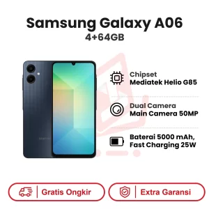 Samsung Galaxy A06 4G 4+64GB Garansi Resmi