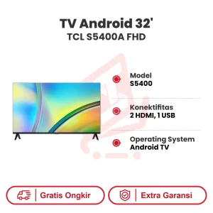 TV Android 32` TCL S5400A FHD
