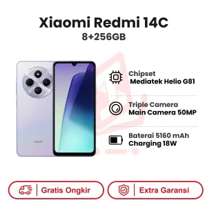 Xiaomi Redmi 14C 8+256GB Garansi Resmi