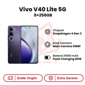 Vivo V40 Lite 5G 8+256GB Garansi Resmi