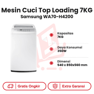Mesin Cuci Top Loading 7KG Samsung WA70 H4200