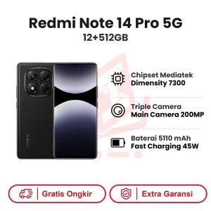 Xiaomi Redmi Note 14 Pro 5G 12+512GB Garansi Resmi