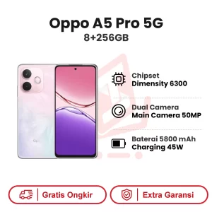 Oppo A5 Pro 5G 8+256GB Garansi Resmi