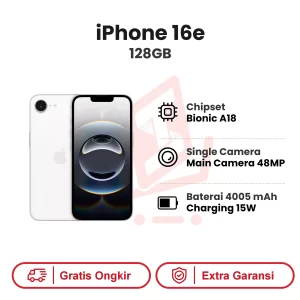 iPhone 16e 128GB Garansi Resmi