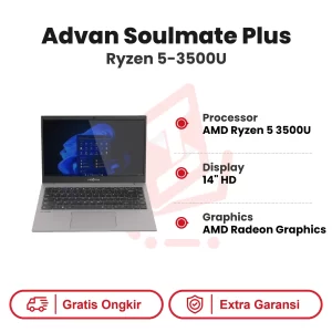 Laptop Advan Soulmate Plus Ryzen 5-3500U