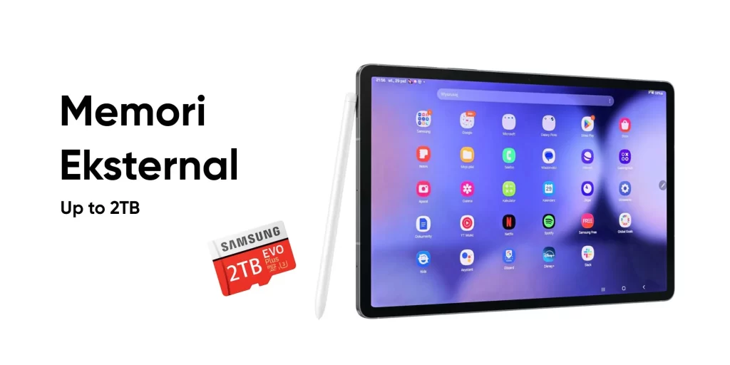 Memori Eksternal Up to 2TB