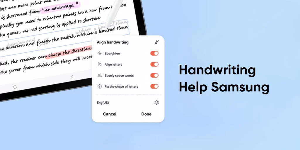 Fitur Handwriting Help