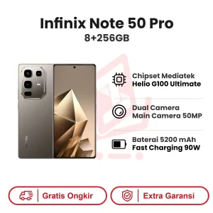 Infinix Note 50 Pro 8+256GB Garansi Resmi