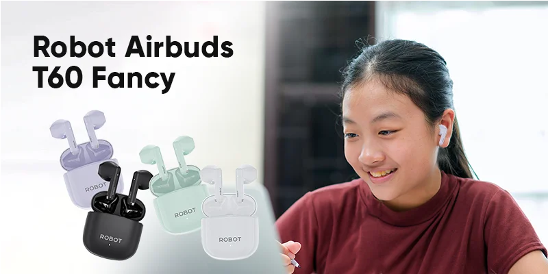4. TWS Robot Airbuds T60 Fancy