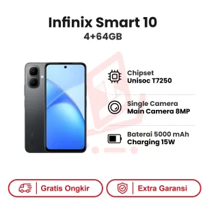 Infinix Smart 10 4+64GB Garansi Resmi