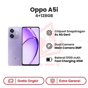 Oppo A5i 4/128GB Garansi Resmi