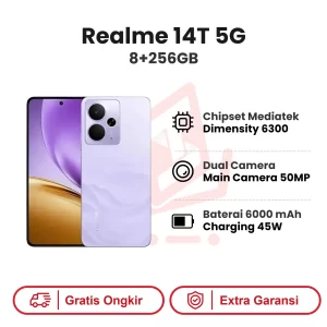 Realme 14T 5G8+256GB Garansi Resmi